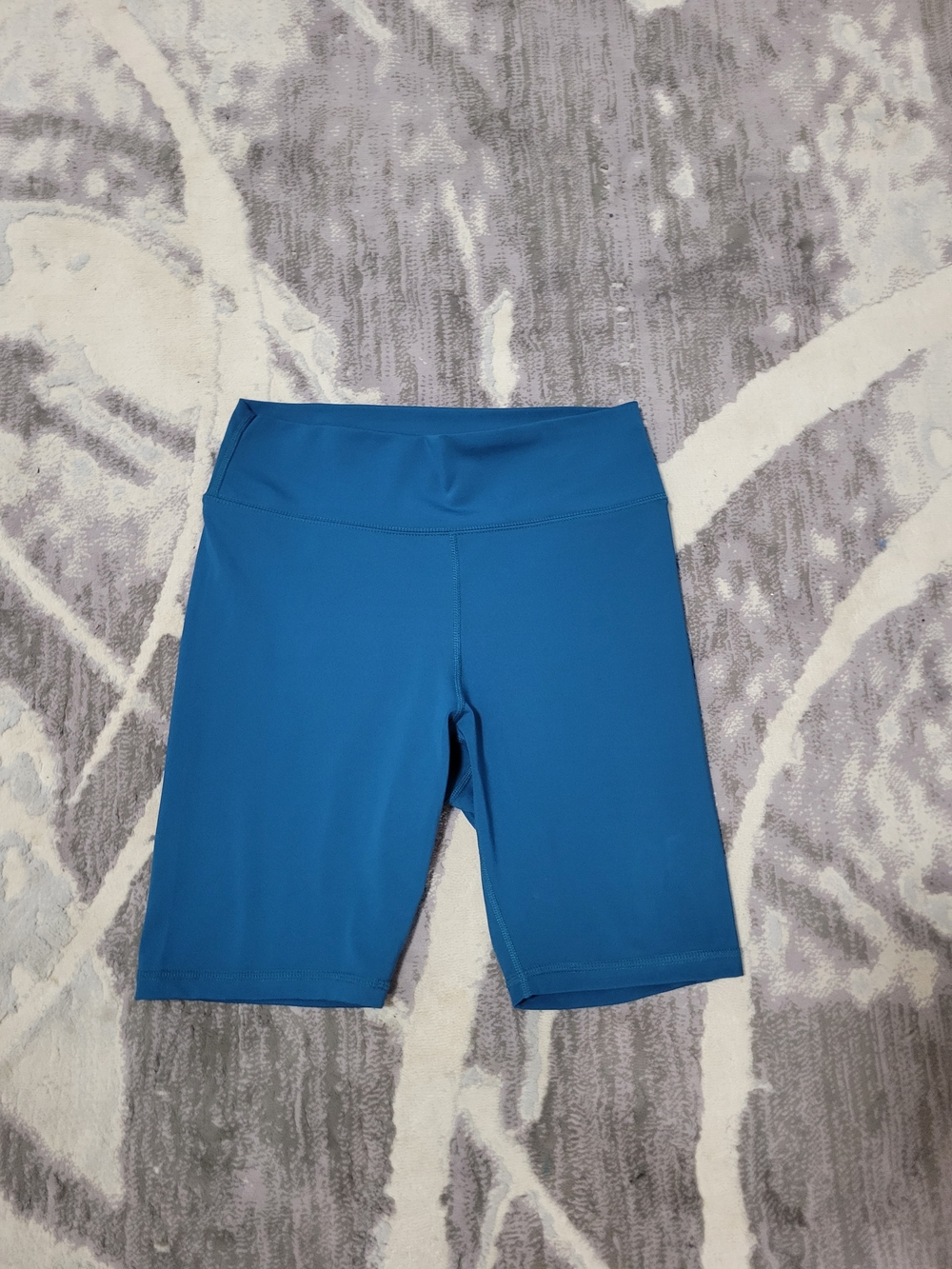 Joe Fresh Teal-Blue High-Rise Bike Shorts Size M